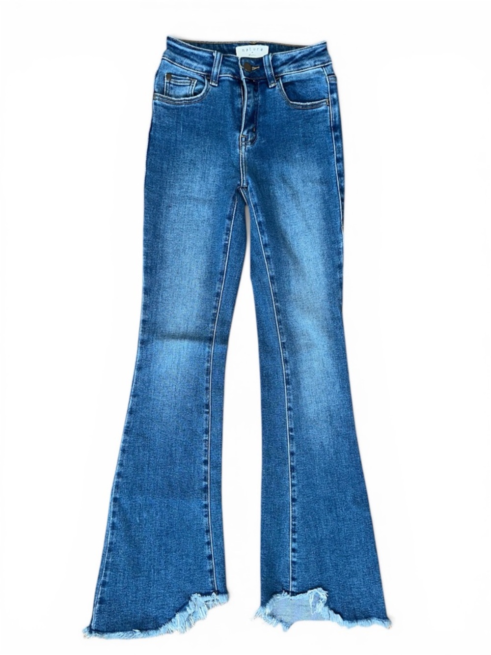 Nature Denim Flare Jeans ✨ Soft Premium Cotton | Size 1